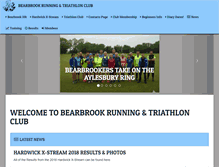 Tablet Screenshot of bearbrookrunningclub.co.uk
